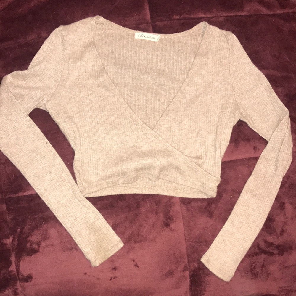 long sleeved crop top